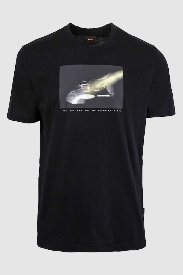 ΜΠΛΟΥΖΑ T-SHIRT BOSS - 001 ΜΑΥΡΟ